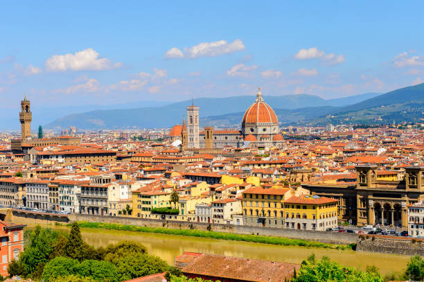 istock Florence, Italy. View from the Piazzetta Michelangelo. 823760038