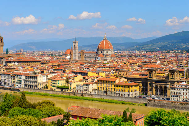 istock Florence, Italy. View from the Piazzetta Michelangelo. 823760042