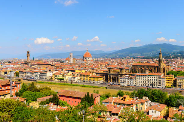 istock Florence, Italy. View from the Piazzetta Michelangelo. 823760114