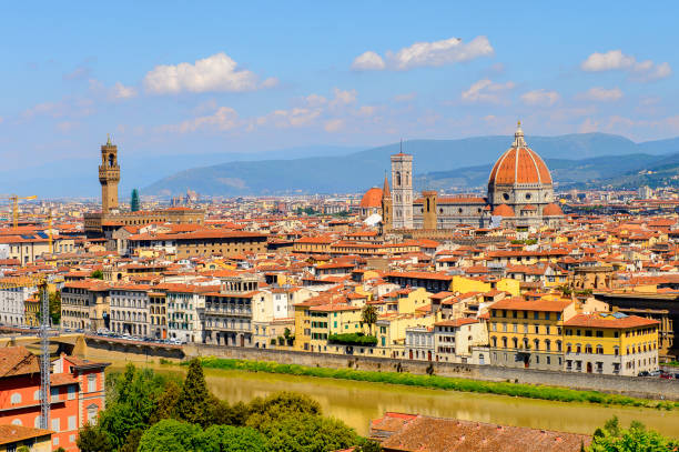 istock Florence, Italy. View from the Piazzetta Michelangelo. 823760132