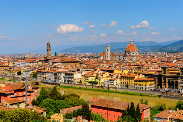 istock Florence, Italy. View from the Piazzetta Michelangelo. 823760190