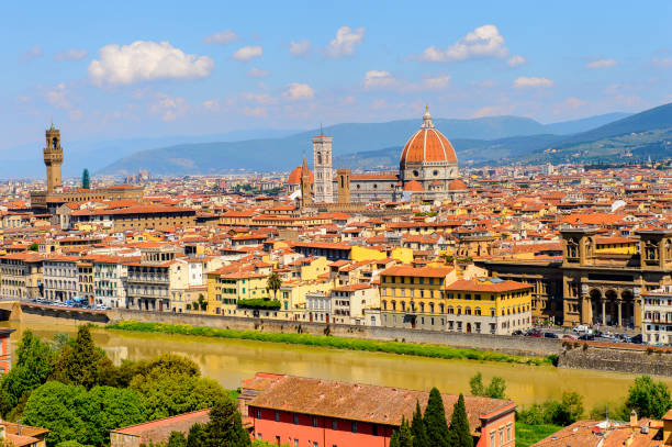 istock Florence, Italy. View from the Piazzetta Michelangelo. 823760540