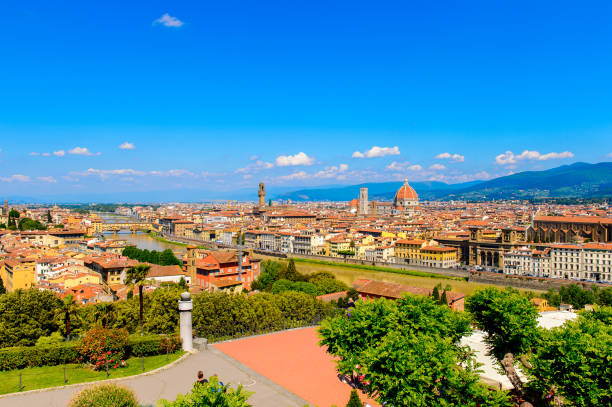 istock Florence, Italy. View from the Piazzetta Michelangelo. 823760546