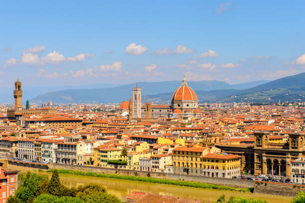 istock Florence, Italy. View from the Piazzetta Michelangelo. 823760766