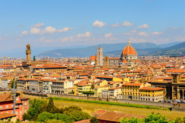 istock Florence, Italy. View from the Piazzetta Michelangelo. 823762654
