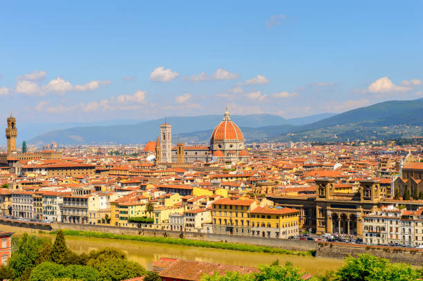 istock Florence, Italy. View from the Piazzetta Michelangelo. 823763008