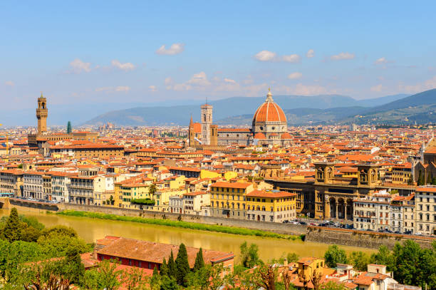 istock Florence, Italy. View from the Piazzetta Michelangelo. 823763156