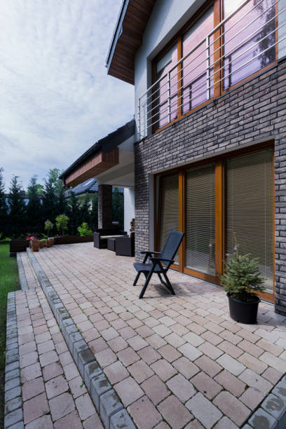 istock Stylish terrace at the house 823767548