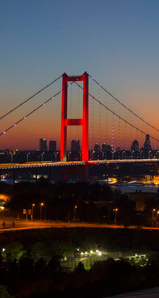 istock 15 july martyrs - Bosphorus bridge at sunset, Istanbul Turkey 823796340