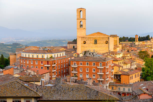 istock Panoramic eveninig view of Perugia, Umbria, Italy 823796814