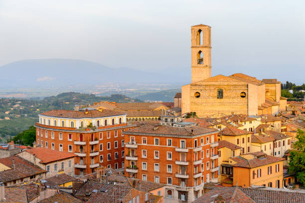 istock Panoramic eveninig view of Perugia, Umbria, Italy 823796860