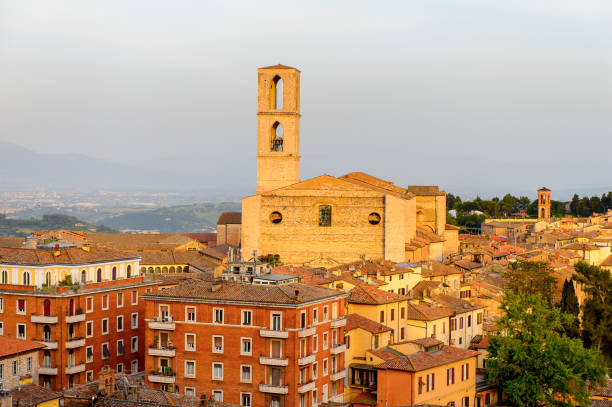 istock Panoramic eveninig view of Perugia, Umbria, Italy 823796890