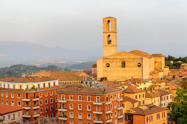 istock Panoramic eveninig view of Perugia, Umbria, Italy 823796914