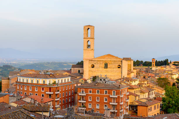 istock Panoramic eveninig view of Perugia, Umbria, Italy 823796982