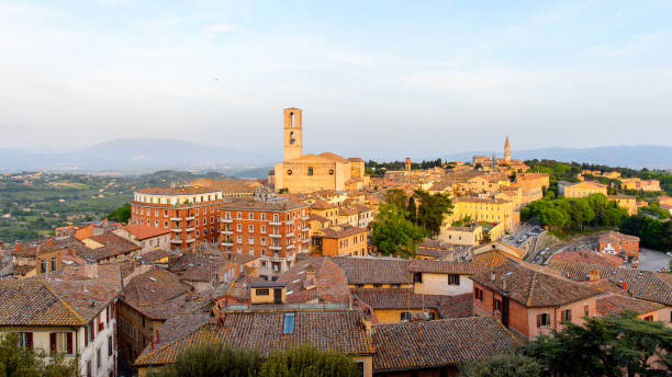 istock Panoramic eveninig view of Perugia, Umbria, Italy 823797028