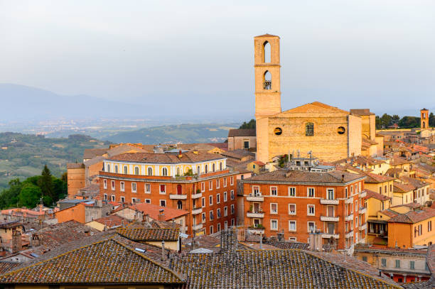 istock Panoramic eveninig view of Perugia, Umbria, Italy 823797068