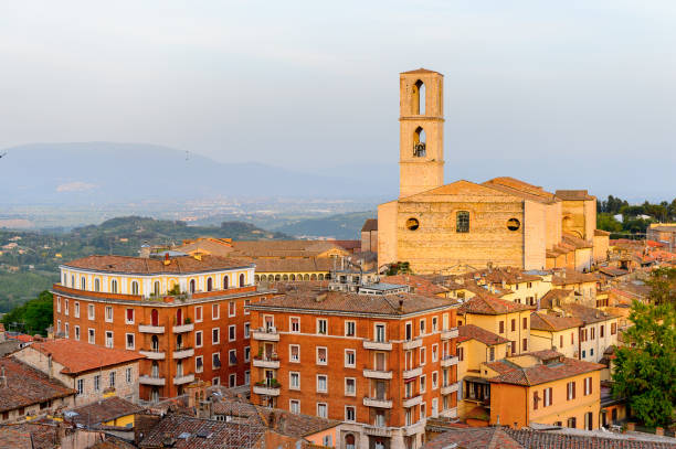 istock Panoramic eveninig view of Perugia, Umbria, Italy 823797070