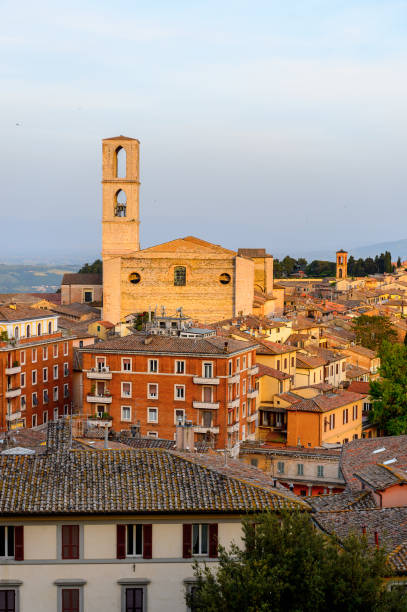 istock Panoramic eveninig view of Perugia, Umbria, Italy 823797128