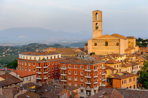 istock Panoramic eveninig view of Perugia, Umbria, Italy 823797146