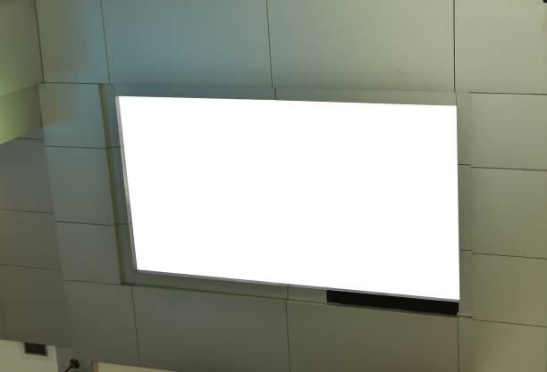 istock Blank Screen in shopping mall isolated for image 823806884