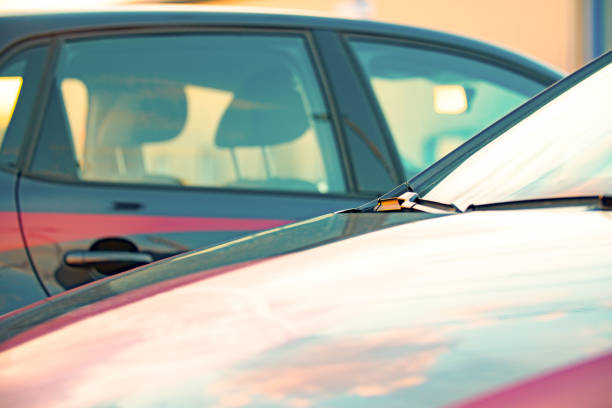 istock Modern cars in a row 823811144