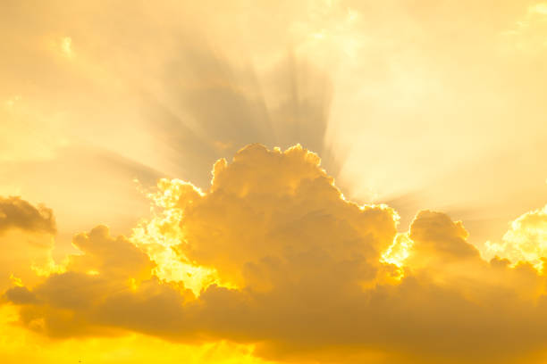 istock Scenic of orange sunrise sky with cloud background 823822320