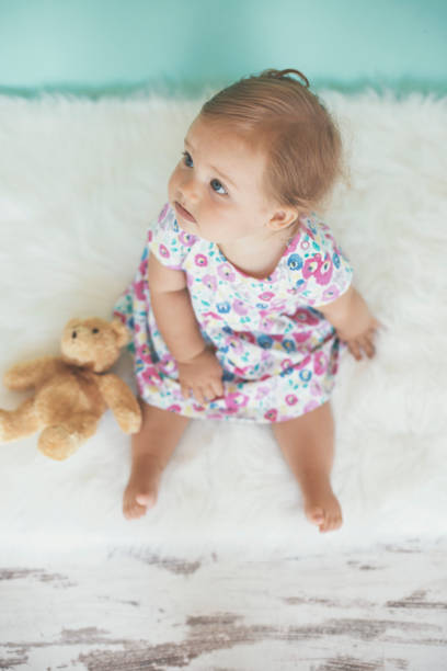 istock Cute baby with toy 823826046