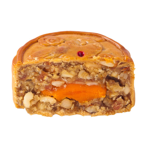 istock Mid-Autumn Festival mooncake isolated on white background with clipping path 823826824