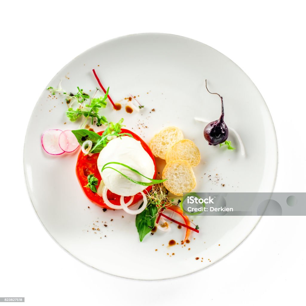 Italienischen Insalata caprese - Lizenzfrei Gourmet-Küche Stock-Foto
