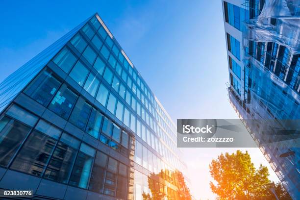 Office Building Windows Stock Photo - Download Image Now - Office Building Exterior, Indoors, Building Exterior
