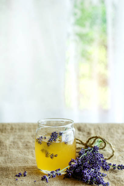 istock Honey and sugar flavored with lavender 823832920