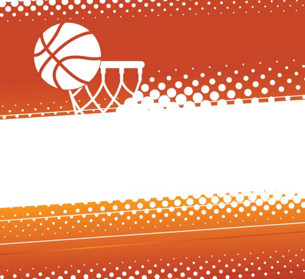 basketball background vector art illustration