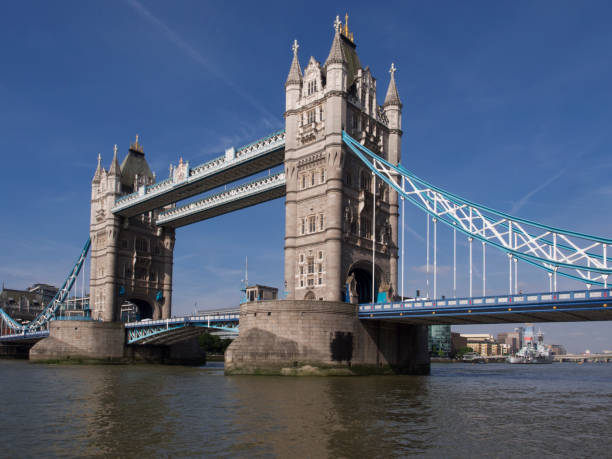 istock Tower bridge over the river Thames in London, England. 823839976