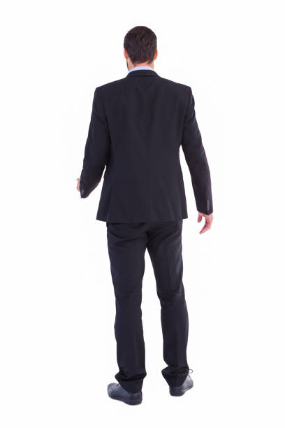 istock Rear view of businessman standing 823845098