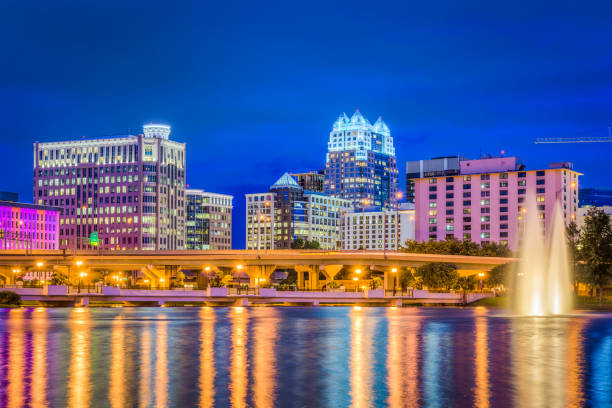 istock Orlando, Florida, USA skyline at night. 823847008
