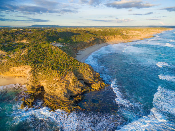istock Aerial view of rugged coastline 823862080