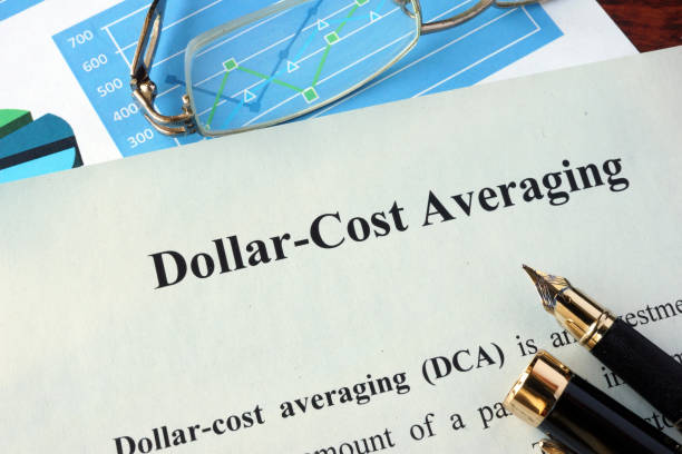 istock Dollar-cost averaging (DCA) on a paper and charts. 823862682