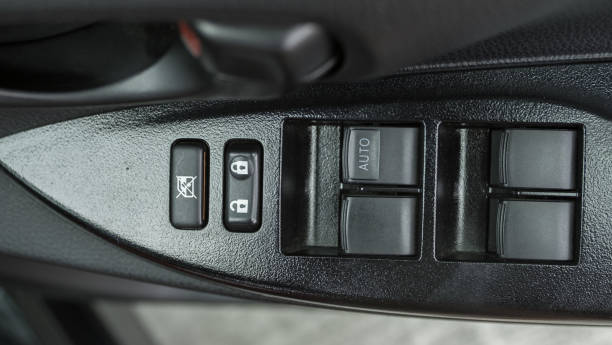 Car door panel in Toyota Yaris eco car