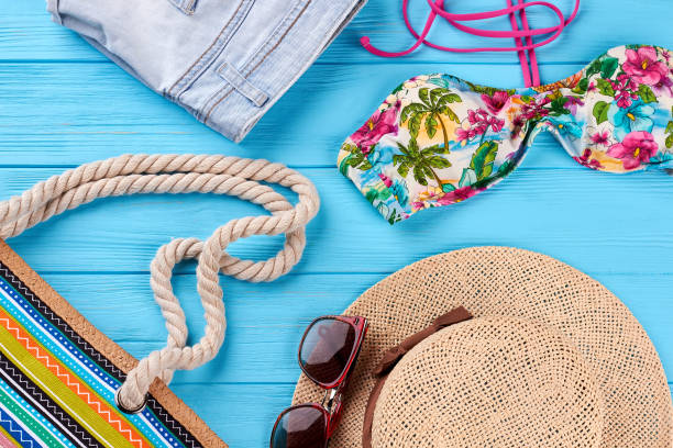 istock Beach clothing close up. 823885210