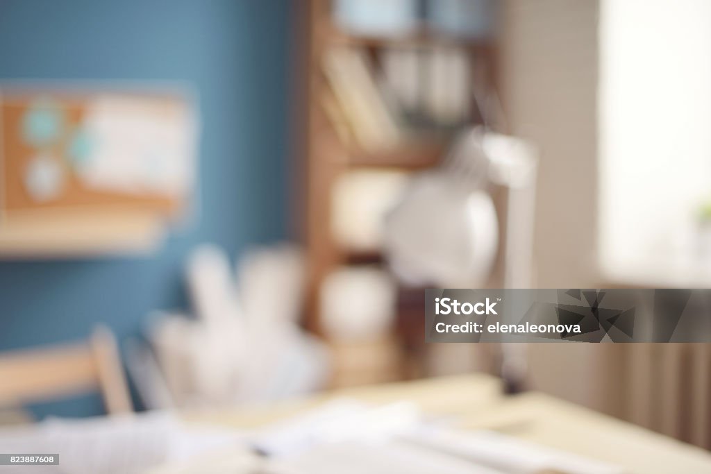 Defocused Empty office interior Empty office interior Defocused Stock Photo