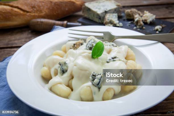 Italian Pasta Dish Stock Photo - Download Image Now - Gnocchi, Gorgonzola, Pasta