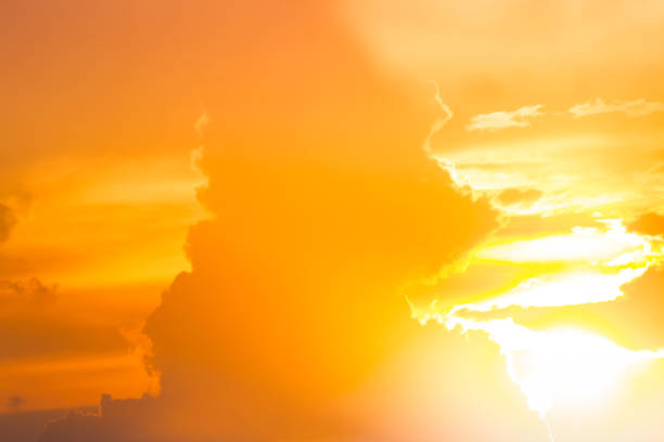 istock Beautiful light from the nature at sunset every day. 823943110
