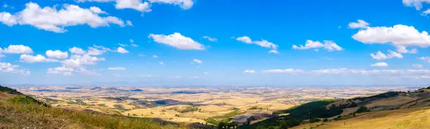 Tavoliere delle Puglie panoramic image plain in Apulia - Foggia province Gargano area