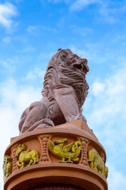 istock Lion statue in International Buddhist Academy in Sagaing, Myanmar. 823962968