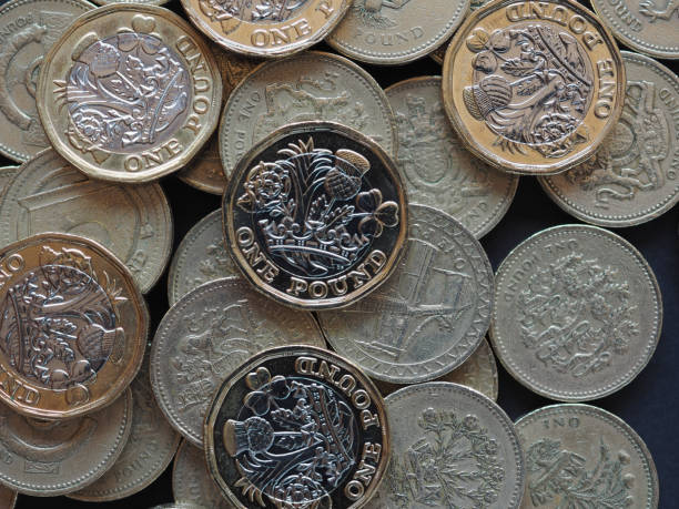 istock 1 pound coin, United Kingdom 823969458