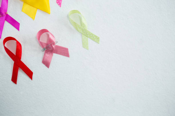 istock High angle view of various awareness ribbons 823977910