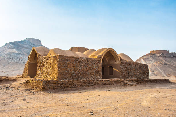 istock Zoroastrian achitecture, Towers of Silence, Yazd, Iran 823985398