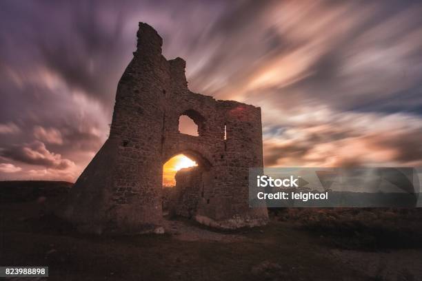 Pennard Castle Gower Stock Photo - Download Image Now - Castle, Dusk, Gower Peninsular