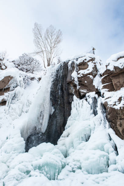 istock Water fall, half frozen half not. Hamadan Mountains,Iran 823992708