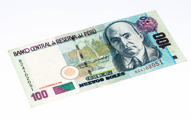 américa del sur currancy billete - peruvian paper currency fotografías e imágenes de stock